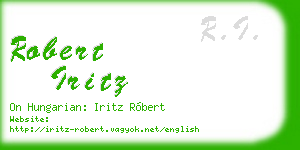 robert iritz business card