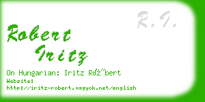 robert iritz business card